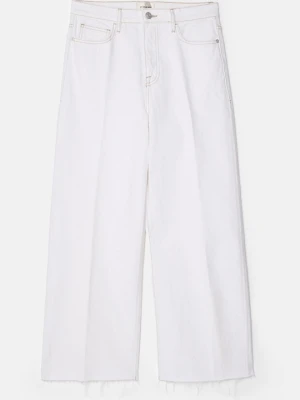 Jeansy Relaxed Fit Frame biały