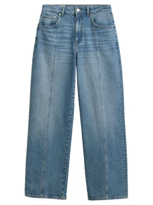 Jeansy Relaxed Fit Gant niebieski denim
