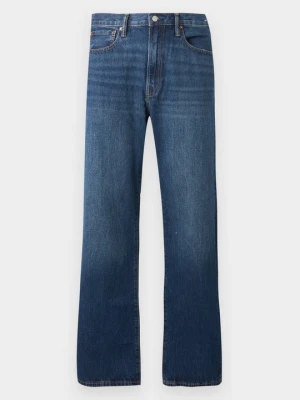 Jeansy Relaxed Fit GAP ciemnoniebieski