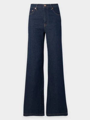 Jeansy Relaxed Fit GAP ciemnoniebieski
