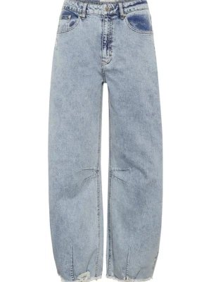 Jeansy Relaxed Fit Gestuz jasnoniebieski denim