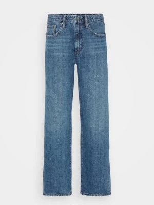 Jeansy Relaxed Fit Gina Tricot ciemnoniebieski
