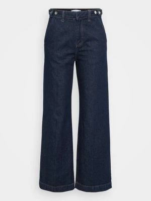 Jeansy Relaxed Fit Gina Tricot ciemnoniebieski denim