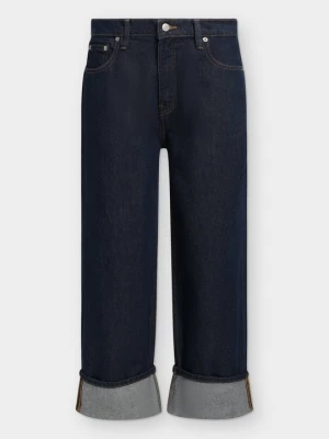 Jeansy Relaxed Fit Good American granatowy