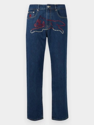 Jeansy Relaxed Fit Icecream fioletowy