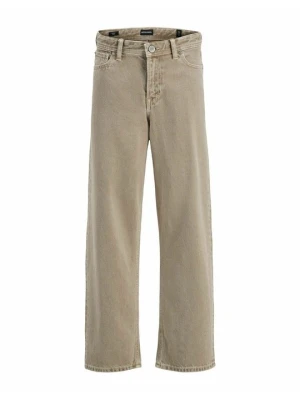 Jeansy Relaxed Fit Jack & Jones Kids beżowy