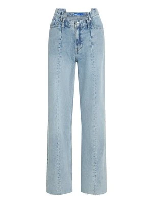 Jeansy Relaxed Fit KARL LAGERFELD jasnoniebieski