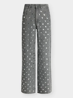 Jeansy Relaxed Fit KARL LAGERFELD szary