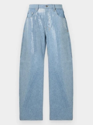 Jeansy Relaxed Fit KSUBI niebieski denim