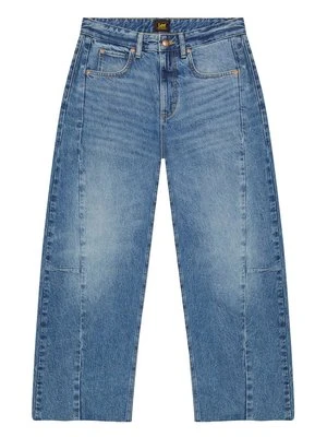 Wide leg Lee niebieski denim