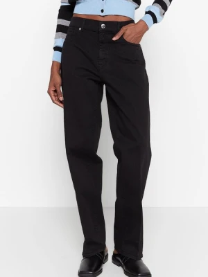 Jeansy Relaxed Fit LOVE MOSCHINO czarny
