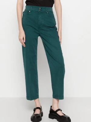 Jeansy Relaxed Fit LOVE MOSCHINO zielony