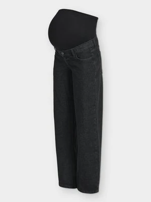 Jeansy Relaxed Fit Mamalicious czarny