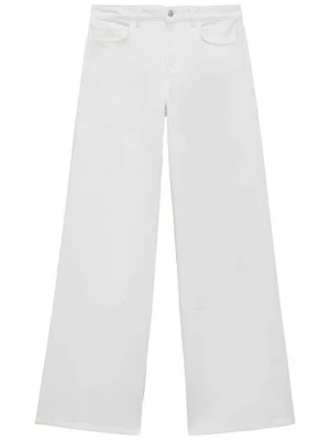 Jeansy Relaxed Fit Mango biały