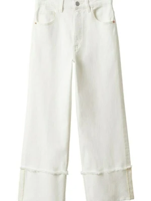 Jeansy Relaxed Fit Mango biały