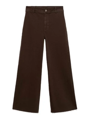 Jeansy Relaxed Fit Mango brązowy