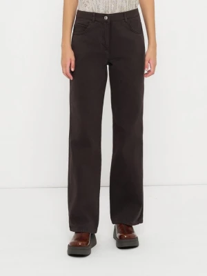 Jeansy Relaxed Fit MAX&Co. brązowy