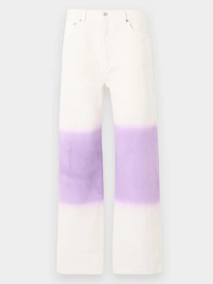 Jeansy Relaxed Fit MOSCHINO liliowy