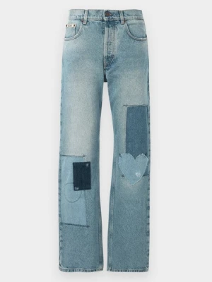 Jeansy Relaxed Fit MOSCHINO niebieski