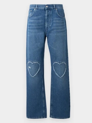 Jeansy Relaxed Fit MOSCHINO niebieski denim