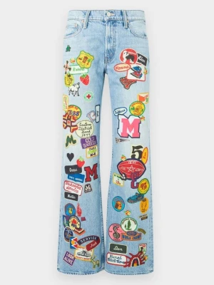 Jeansy Relaxed Fit Mother niebieski
