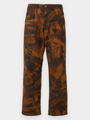 Jeansy Relaxed Fit No Problemo brązowy