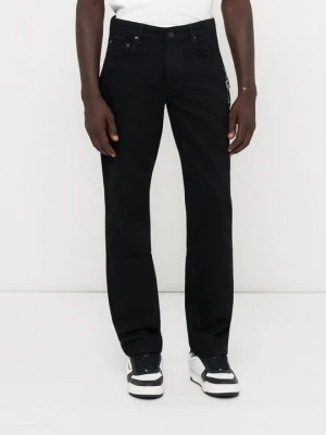 Jeansy Relaxed Fit Off White czarny