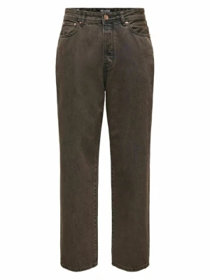 Jeansy Relaxed Fit Only & Sons jasnobrązowy