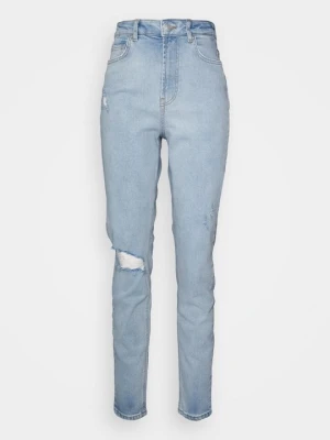 Jeansy Relaxed Fit Pieces jasnoniebieski denim