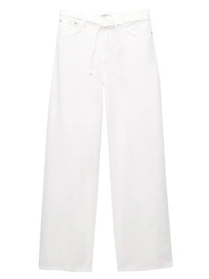 Jeansy Relaxed Fit PULL&BEAR biały