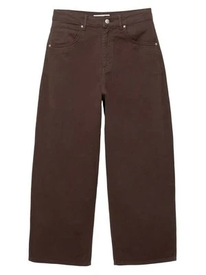 Jeansy Relaxed Fit PULL&BEAR brązowy