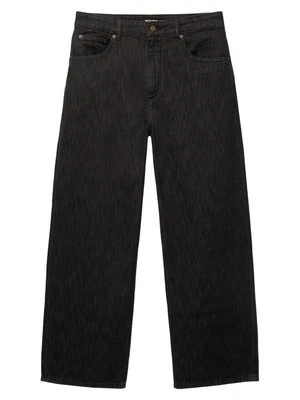 Jeansy Relaxed Fit PULL&BEAR brązowy
