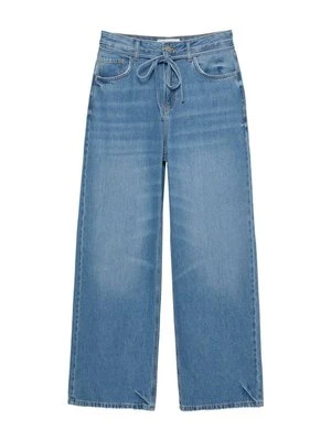 Jeansy baggy PULL&BEAR niebieski denim