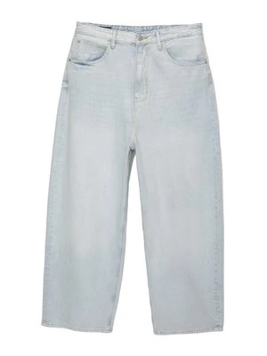 Jeansy Relaxed Fit PULL&BEAR jasnoniebieski denim