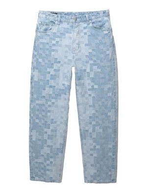 Jeansy Relaxed Fit PULL&BEAR jasnoniebieski denim