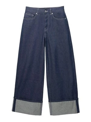 Jeansy Relaxed Fit PULL&BEAR granatowy