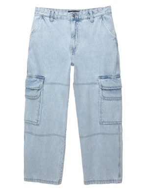 Jeansy Relaxed Fit PULL&BEAR jasnoniebieski denim