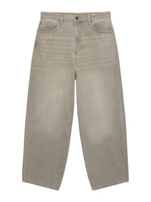 Jeansy Relaxed Fit PULL&BEAR jasnoszary