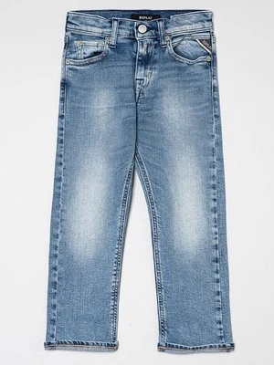Jeansy Relaxed Fit Replay jasnoniebieski