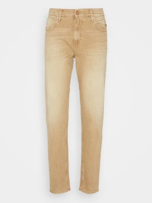 Jeansy Relaxed Fit Replay beżowy