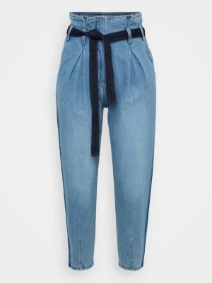 Jeansy Relaxed Fit Sisley niebieski