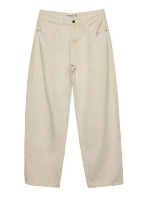 Jeansy Relaxed Fit Stradivarius jasnożółty