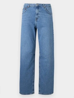 Jeansy Relaxed Fit Topshop niebieski denim
