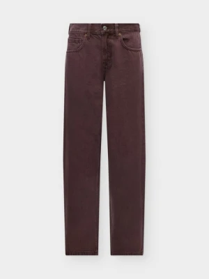 Jeansy Relaxed Fit Topshop beżowy