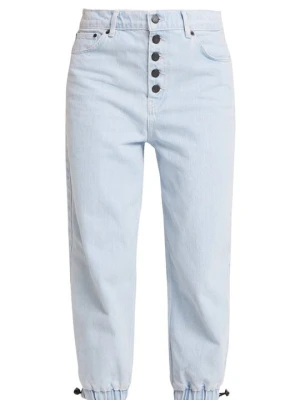 Jeansy Relaxed Fit Topshop denim wybielany