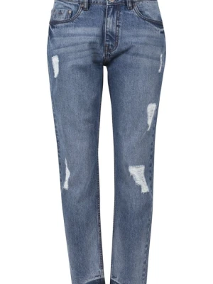 Jeansy Relaxed Fit Urban Classics ciemnoniebieski