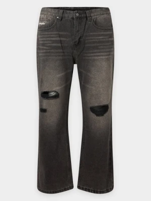 Jeansy Relaxed Fit Wasted Paris szary