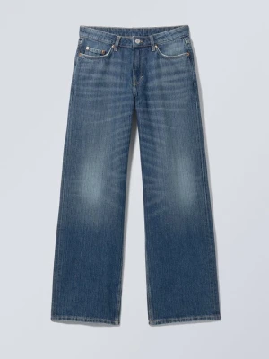Jeansy Relaxed Fit Weekday granatowy