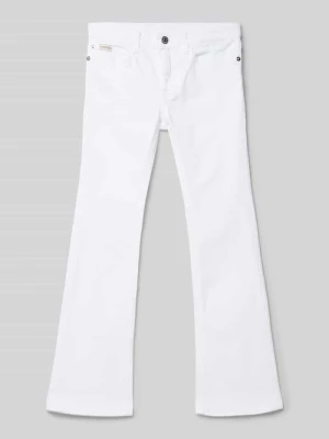 Jeansy rozkloszowane z 5 kieszeniami Calvin Klein Jeans Biały