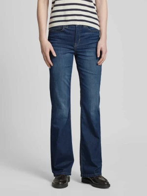 Jeansy rozkloszowane z 5 kieszeniami model ‘Enja’ Opus Jeansowy niebieski